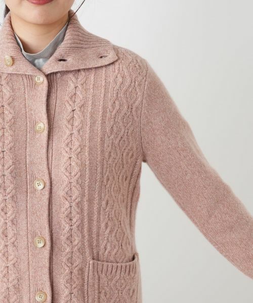 Leilian / レリアン カーディガン・ボレロ | カシミヤケーブル編みカーディガン | 詳細15