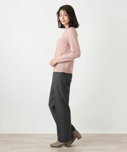 Leilian / レリアン ニット・セーター | カシミヤケーブル編みネップニット | 詳細16