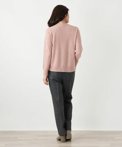 Leilian / レリアン ニット・セーター | カシミヤケーブル編みネップニット | 詳細17