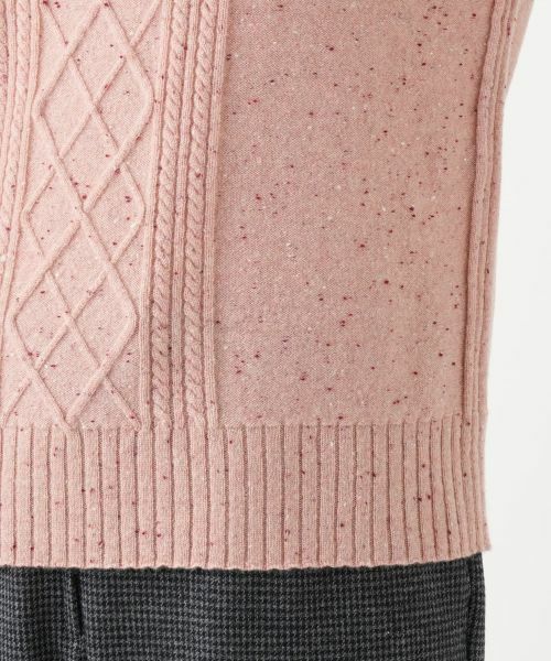 Leilian / レリアン ニット・セーター | カシミヤケーブル編みネップニット | 詳細24