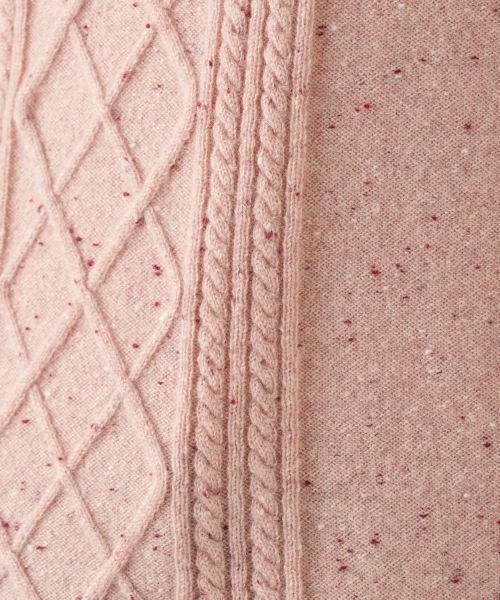 Leilian / レリアン ニット・セーター | カシミヤケーブル編みネップニット | 詳細25