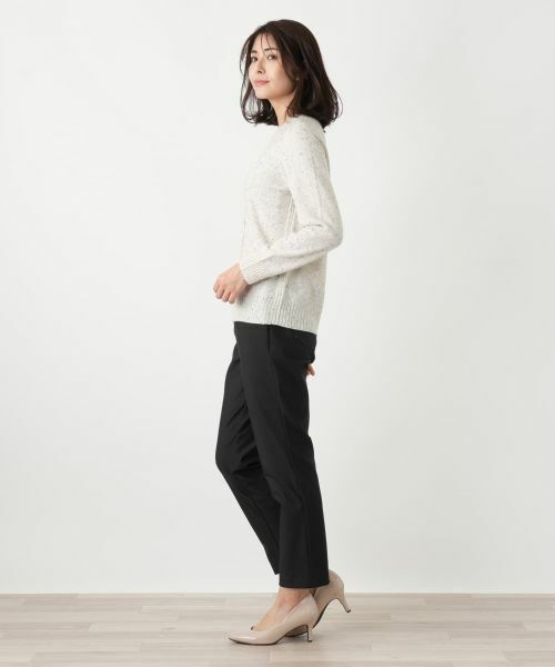 Leilian / レリアン ニット・セーター | カシミヤケーブル編みネップニット | 詳細7