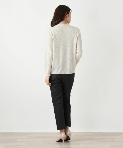 Leilian / レリアン ニット・セーター | カシミヤケーブル編みネップニット | 詳細8