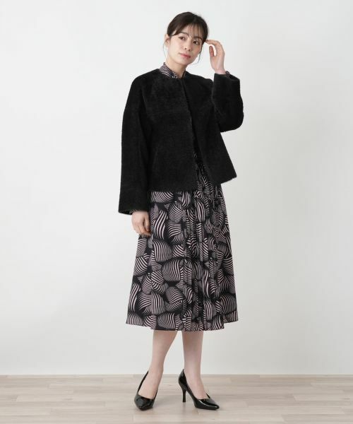 Leilian / レリアン その他アウター | ノーカラーショートコート | 詳細1