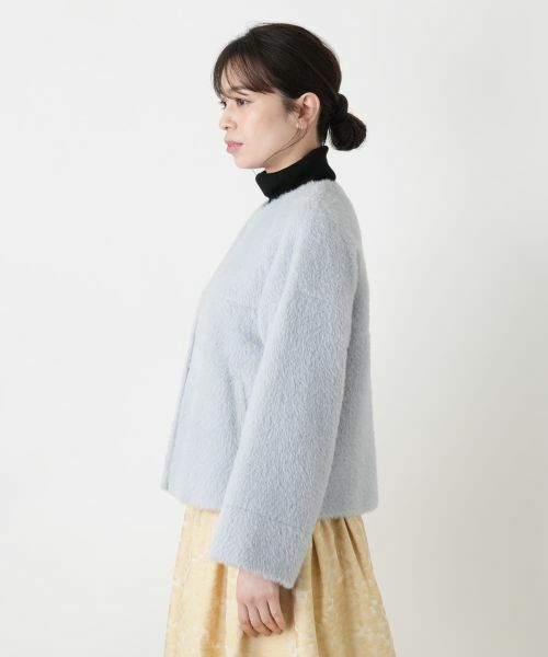 Leilian / レリアン その他アウター | ノーカラーショートコート | 詳細8