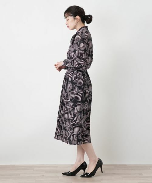 Leilian / レリアン シャツ・ブラウス | 幾何学柄ボウタイブラウス | 詳細2