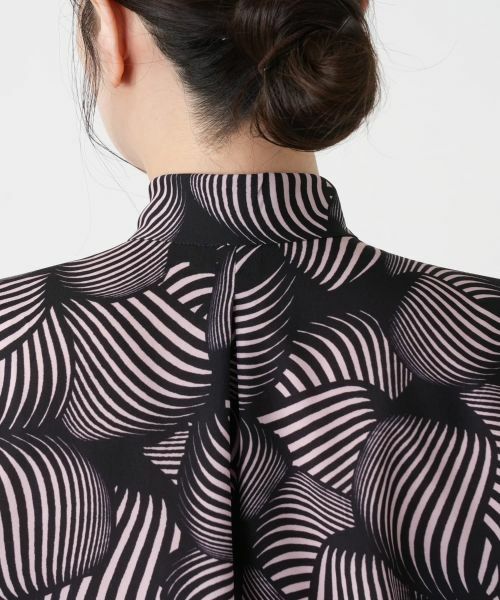 Leilian / レリアン シャツ・ブラウス | 幾何学柄ボウタイブラウス | 詳細8