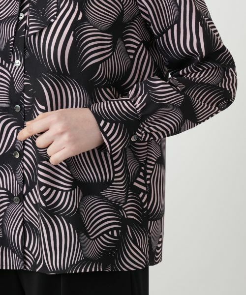 Leilian / レリアン シャツ・ブラウス | 幾何学柄ボウタイブラウス | 詳細9