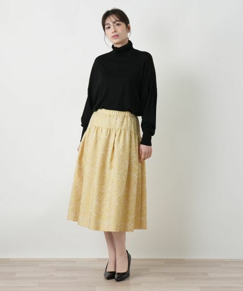 Leilian / レリアン ミニ・ひざ丈スカート | ギャザーフレアスカート | 詳細1