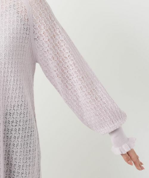 Leilian / レリアン ニット・セーター | 透かし編みレースフリルニット | 詳細15