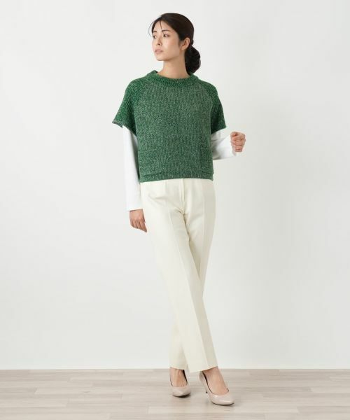 Leilian / レリアン テーラードジャケット | ラメニットベスト | 詳細11