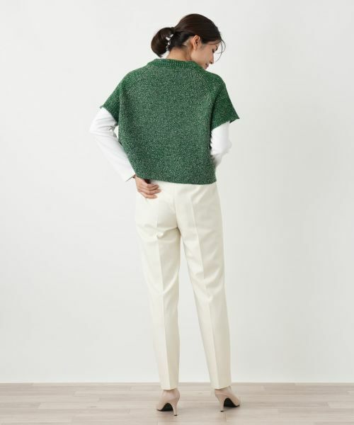 Leilian / レリアン テーラードジャケット | ラメニットベスト | 詳細13