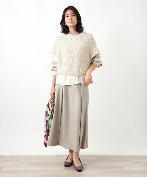 Leilian / レリアン テーラードジャケット | ラメニットベスト | 詳細17