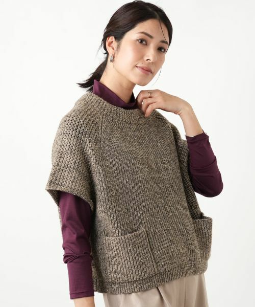 Leilian / レリアン テーラードジャケット | ラメニットベスト | 詳細2