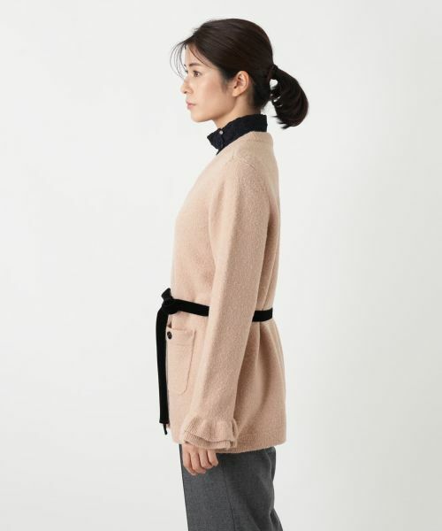 Leilian / レリアン カーディガン・ボレロ | リボンベルトVネックカーディガン | 詳細12