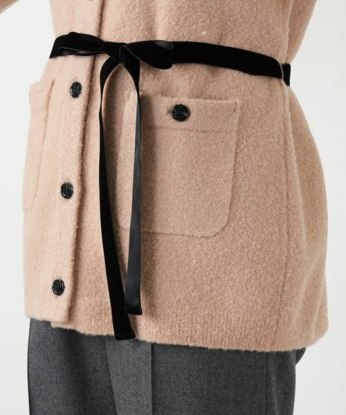 Leilian / レリアン カーディガン・ボレロ | リボンベルトVネックカーディガン | 詳細18