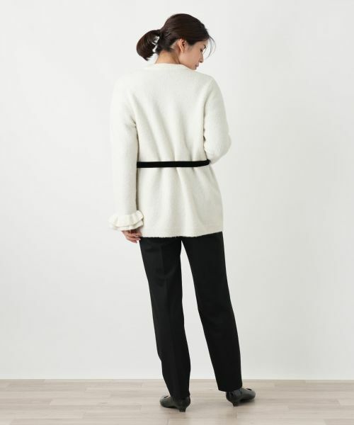 Leilian / レリアン カーディガン・ボレロ | リボンベルトVネックカーディガン | 詳細3