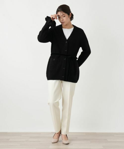Leilian / レリアン カーディガン・ボレロ | リボンベルトVネックカーディガン | 詳細4