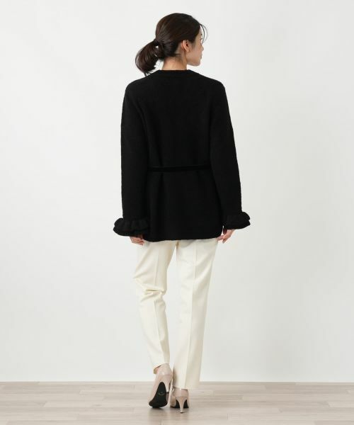 Leilian / レリアン カーディガン・ボレロ | リボンベルトVネックカーディガン | 詳細6