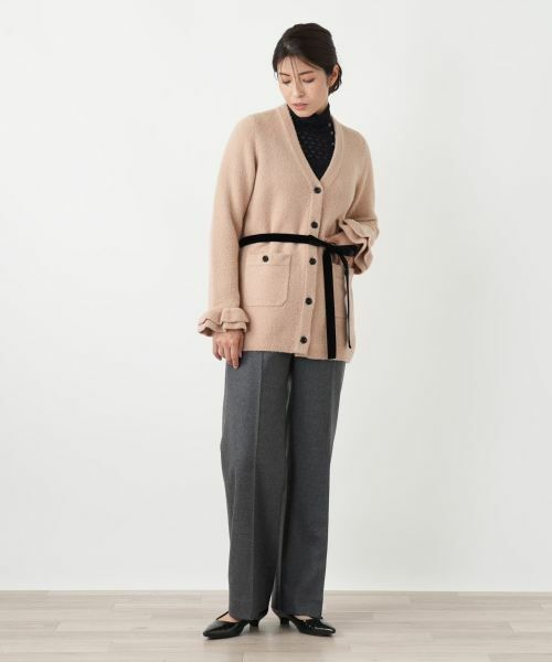 Leilian / レリアン カーディガン・ボレロ | リボンベルトVネックカーディガン | 詳細7