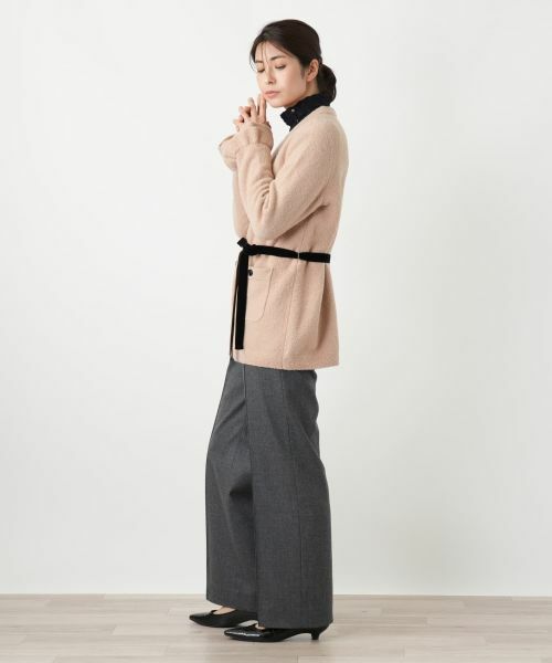 Leilian / レリアン カーディガン・ボレロ | リボンベルトVネックカーディガン | 詳細8