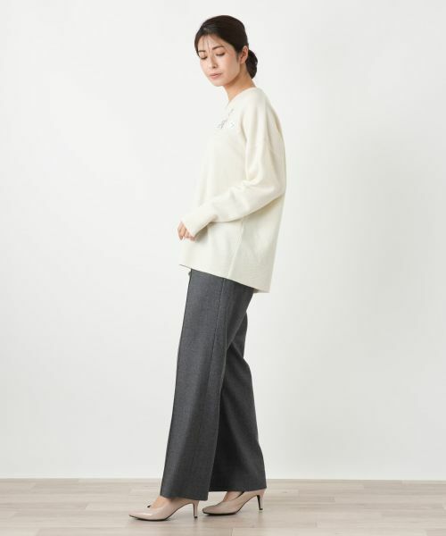 Leilian / レリアン ニット・セーター | ビジューVネックニット | 詳細8