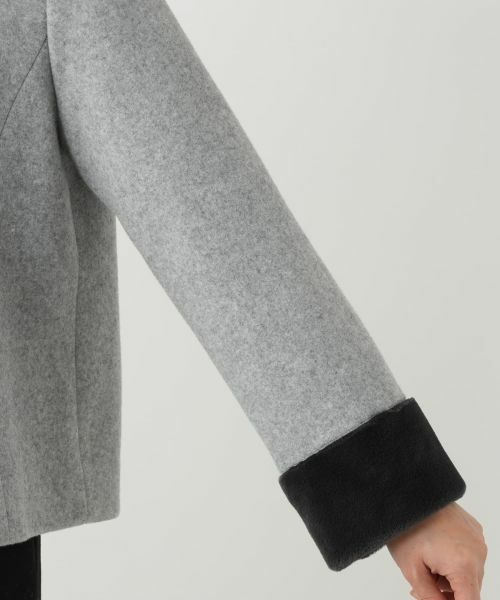 Leilian / レリアン テーラードジャケット | フェイクファー切替ジャケット | 詳細13