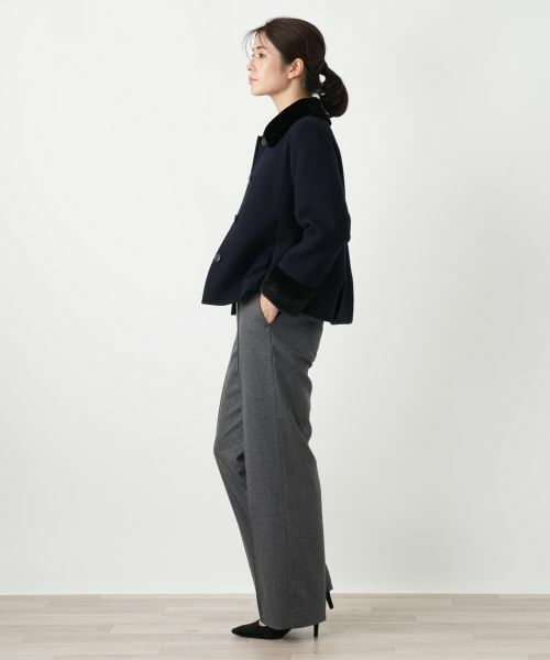 Leilian / レリアン テーラードジャケット | フェイクファー切替ジャケット | 詳細2