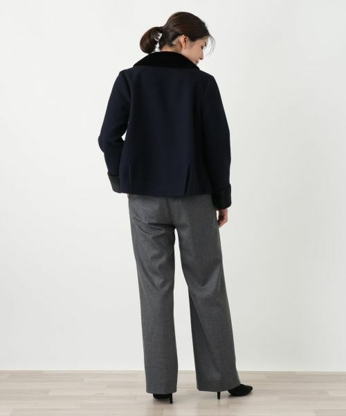 Leilian / レリアン テーラードジャケット | フェイクファー切替ジャケット | 詳細3