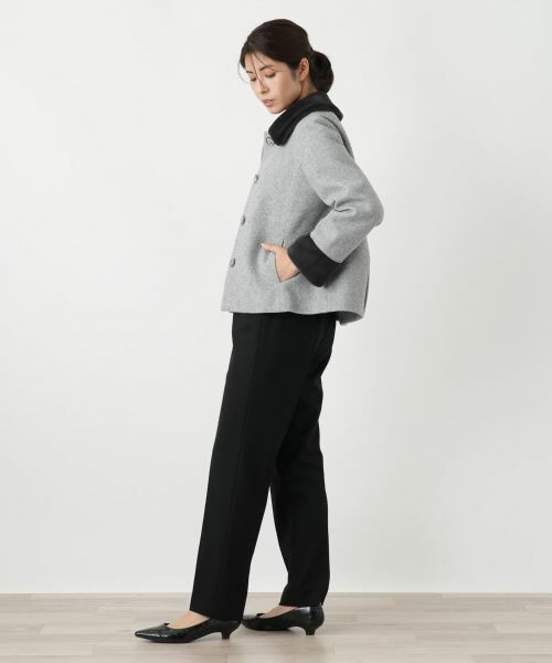 Leilian / レリアン テーラードジャケット | フェイクファー切替ジャケット | 詳細5