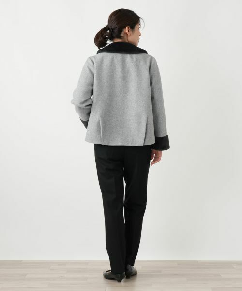 Leilian / レリアン テーラードジャケット | フェイクファー切替ジャケット | 詳細6