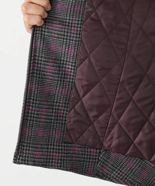 Leilian / レリアン その他アウター | 中わた入りチェックノーカラージャケット | 詳細12