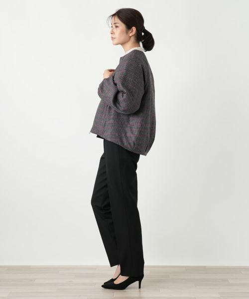 Leilian / レリアン その他アウター | 中わた入りチェックノーカラージャケット | 詳細2