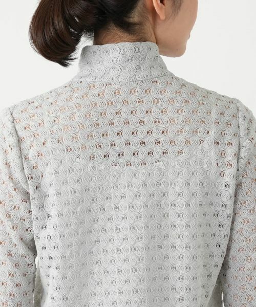 Leilian / レリアン カットソー | 透かし編みハイネックニットソー | 詳細14