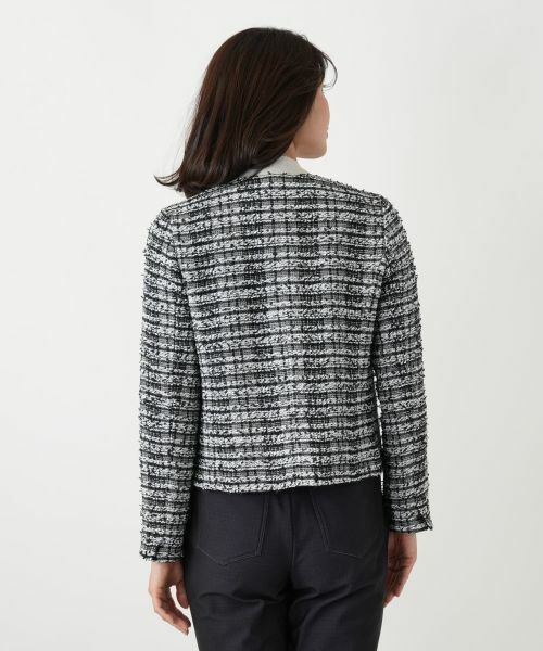 Leilian / レリアン テーラードジャケット | ツイードノーカラージャケット【セレモニー】【Leilian WHITE LABEL】 | 詳細10