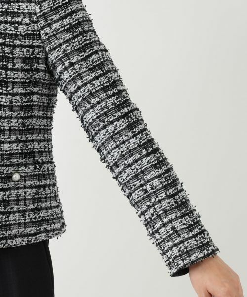 Leilian / レリアン テーラードジャケット | ツイードノーカラージャケット【セレモニー】【Leilian WHITE LABEL】 | 詳細13