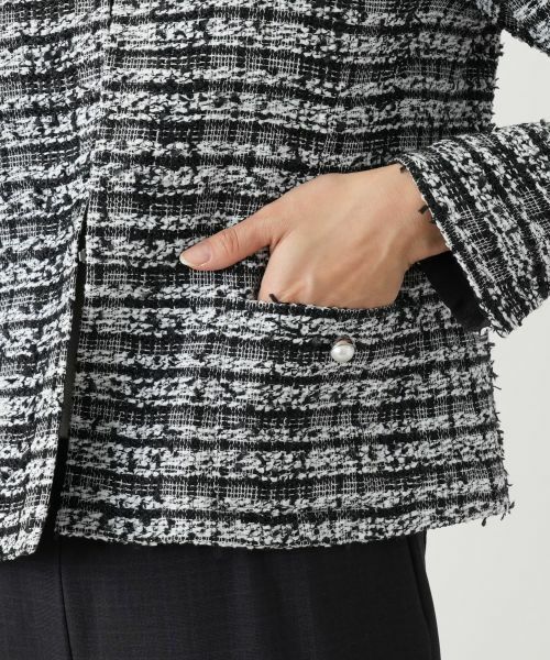 Leilian / レリアン テーラードジャケット | ツイードノーカラージャケット【セレモニー】【Leilian WHITE LABEL】 | 詳細16