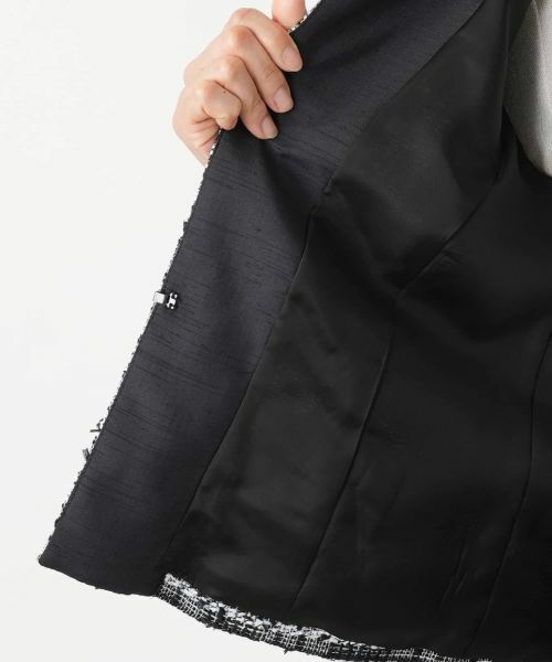Leilian / レリアン テーラードジャケット | ツイードノーカラージャケット【セレモニー】【Leilian WHITE LABEL】 | 詳細18