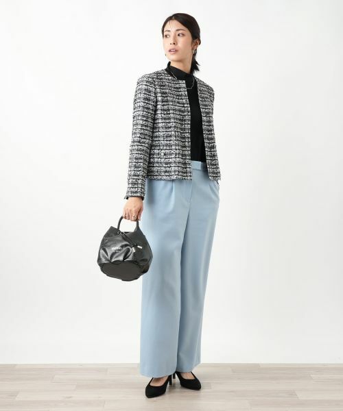 Leilian / レリアン テーラードジャケット | ツイードノーカラージャケット【セレモニー】【Leilian WHITE LABEL】 | 詳細2