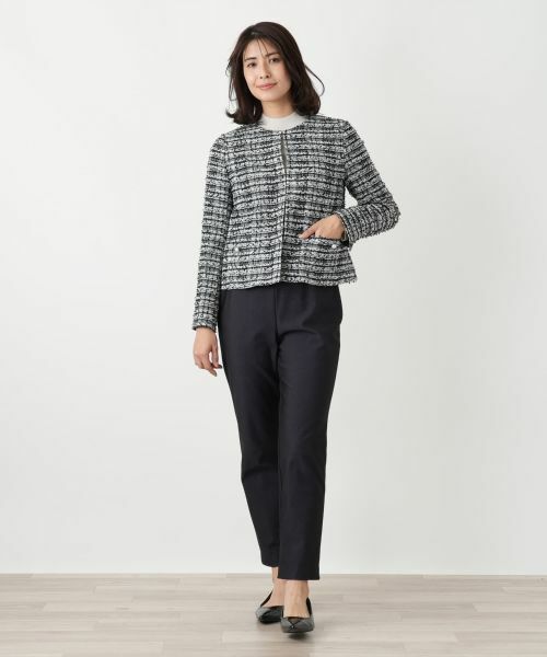 Leilian / レリアン テーラードジャケット | ツイードノーカラージャケット【セレモニー】【Leilian WHITE LABEL】 | 詳細5