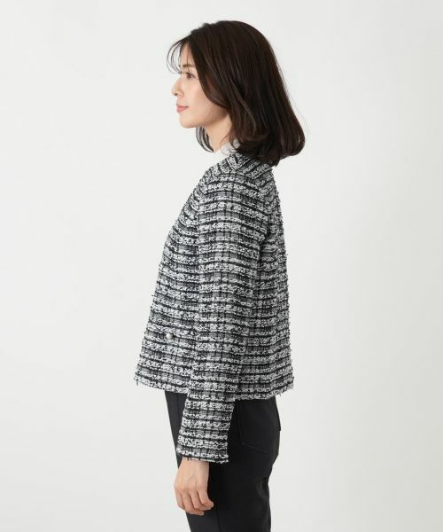 Leilian / レリアン テーラードジャケット | ツイードノーカラージャケット【セレモニー】【Leilian WHITE LABEL】 | 詳細9