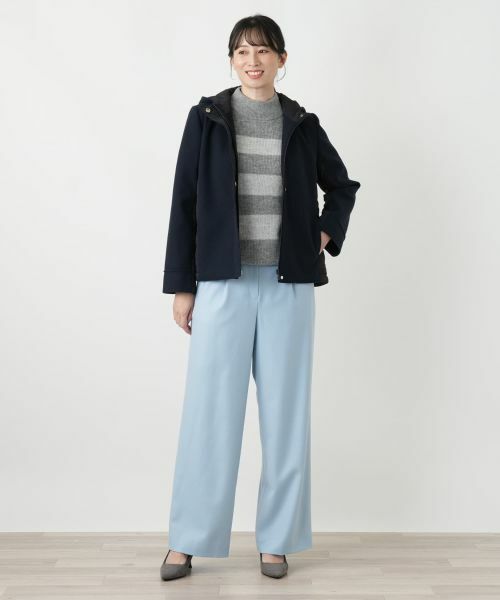 Leilian / レリアン テーラードジャケット | 比翼フーデッドジャケット【Leilian WHITE LABEL】 | 詳細1