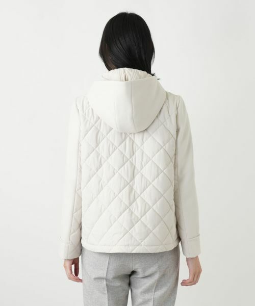 Leilian / レリアン テーラードジャケット | 比翼フーデッドジャケット【Leilian WHITE LABEL】 | 詳細10