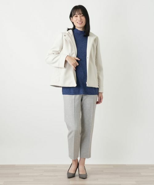 Leilian / レリアン テーラードジャケット | 比翼フーデッドジャケット【Leilian WHITE LABEL】 | 詳細4
