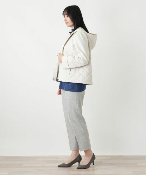 Leilian / レリアン テーラードジャケット | 比翼フーデッドジャケット【Leilian WHITE LABEL】 | 詳細5