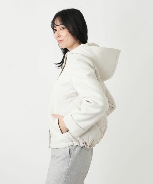 Leilian / レリアン テーラードジャケット | 比翼フーデッドジャケット【Leilian WHITE LABEL】 | 詳細7
