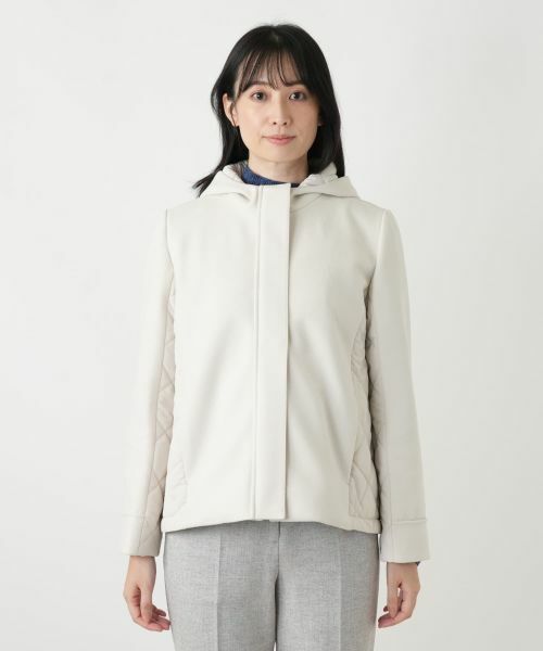 Leilian / レリアン テーラードジャケット | 比翼フーデッドジャケット【Leilian WHITE LABEL】 | 詳細8