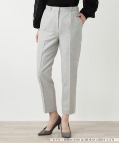 Leilian / レリアン その他パンツ | ヘリンボーンクロップドパンツ【Leilian WHITE LABEL】