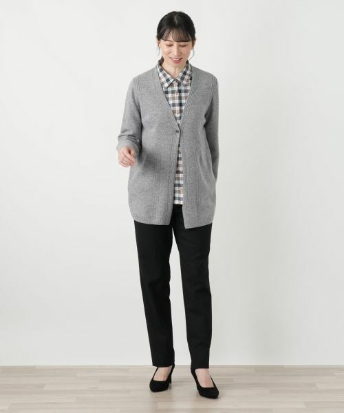 Leilian / レリアン カーディガン・ボレロ | カシミヤVネックカーディガン【Leilian WHITE LABEL】【BIAGIOLI】 | 詳細1