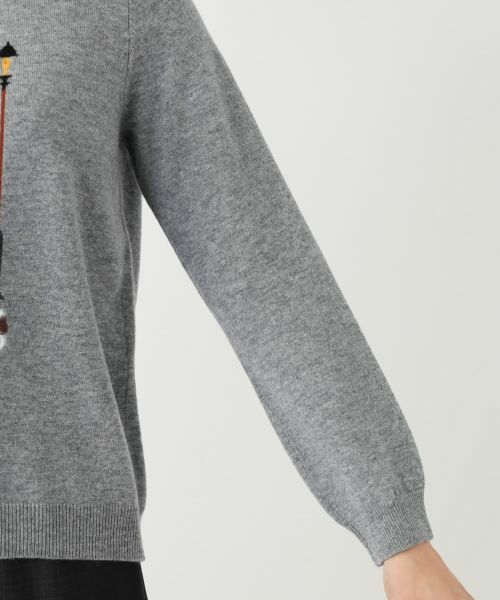 Leilian / レリアン ニット・セーター | カシミヤ混刺繍クルーネックニット【Leilian WHITE LABEL】 | 詳細12